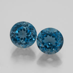 Achetez naturel ct bleue topaze gems, coupe roude, en provenance brésil chez gemselect. en stock, livraison internationale!