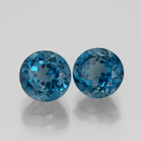 Achetez naturel ct bleue topaze gems, coupe roude, en provenance brésil chez gemselect. en stock, livraison internationale!