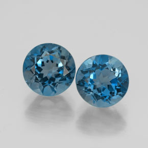 Achetez naturel ct bleue topaze gems, coupe roude, en provenance brésil chez gemselect. en stock, livraison internationale!