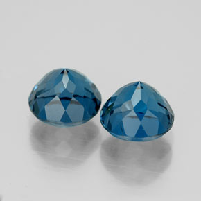 Achetez naturel ct bleue topaze gems, coupe roude, en provenance brésil chez gemselect. en stock, livraison internationale!