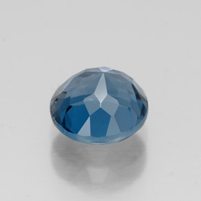 Topaze bleue naturelle coupe roude, 1,74 ct, VVS