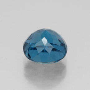 Topaze bleue naturelle coupe roude, 1,92 ct, VVS