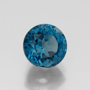 Topaze bleue naturelle coupe roude, 1,98 ct, VVS