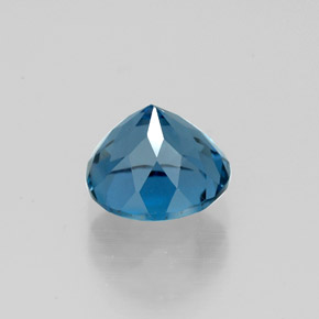 Topaze bleue naturelle coupe roude, 1,98 ct, VVS