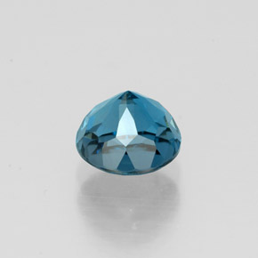 Topaze bleue naturelle coupe roude, 1,33 ct, VVS