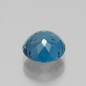 Topaze bleue naturelle coupe roude, 1,72 ct, VS