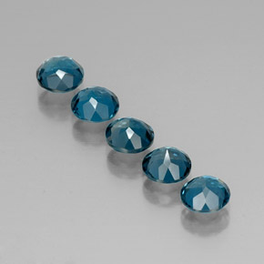 Achetez naturel ct bleue topaze gems, coupe roude, en provenance brésil chez gemselect. en stock, livraison internationale!