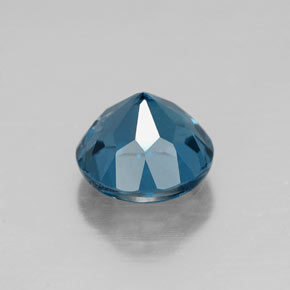 Topaze bleue naturelle coupe roude, 1,81 ct, VVS-VS