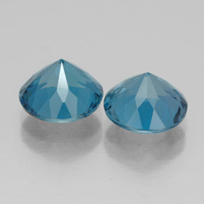 Achetez naturel ct bleue topaze gems, coupe roude, en provenance brésil chez gemselect. en stock, livraison internationale!