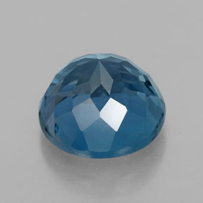 Topaze bleue naturelle coupe roude, 2,86 ct, VVS