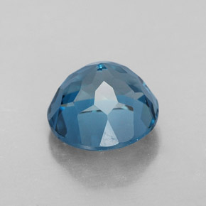 Topaze bleue naturelle coupe roude, 2,75 ct, VVS-VS