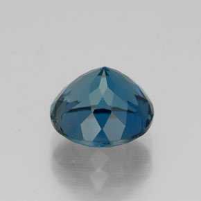 Topaze bleue naturelle coupe roude, 2,89 ct, VVS