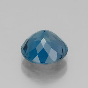 Topaze bleue naturelle coupe roude, 2,23 ct, VVS