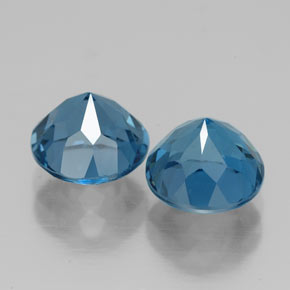 Achetez naturel ct bleue topaze gems, coupe roude, en provenance brésil chez gemselect. en stock, livraison internationale!