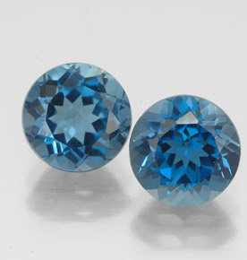 Achetez naturel ct bleue topaze gems, coupe roude, en provenance brésil chez gemselect. en stock, livraison internationale!