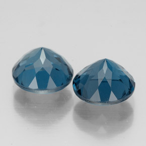 Achetez naturel ct bleue topaze gems, coupe roude, en provenance brésil chez gemselect. en stock, livraison internationale!