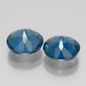 Achetez naturel ct bleue topaze gems, coupe roude, en provenance brésil chez gemselect. en stock, livraison internationale!