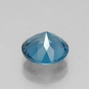 Topaze bleue naturelle coupe roude, 2,04 ct, VVS-VS