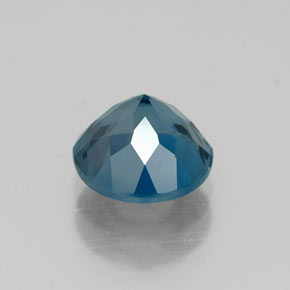 Topaze bleue naturelle coupe roude, 1,77 ct, VVS-VS