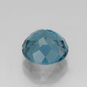 Topaze bleue naturelle coupe roude, 2,46 ct, VVS-VS