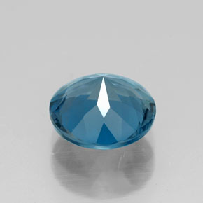 Topaze bleue naturelle coupe roude, 2,10 ct, VVS-VS