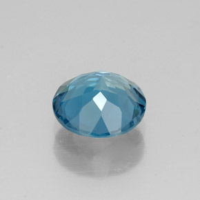 Topaze bleue naturelle coupe roude, 1,46 ct, VVS