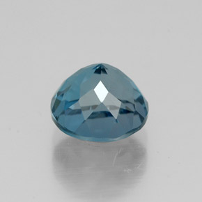 Topaze bleue naturelle coupe roude, 2,20 ct, VVS