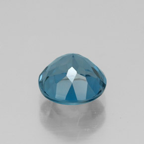 Topaze bleue naturelle coupe roude, 1,76 ct, VVS