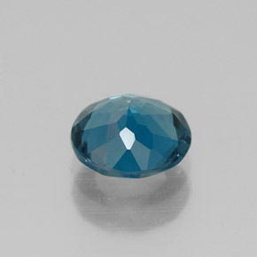 Topaze bleue naturelle coupe roude, 1,38 ct, VVS