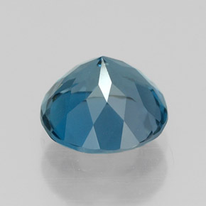 Topaze bleue naturelle coupe roude, 1,65 ct, VVS