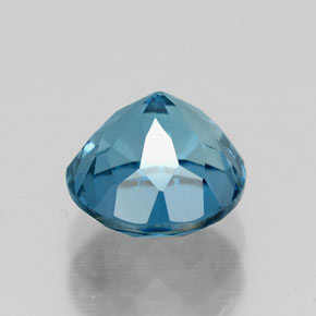 Topaze bleue naturelle coupe roude, 1,92 ct, VS