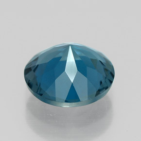 Topaze bleue naturelle coupe roude, 2,04 ct, VVS