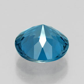Topaze bleue naturelle coupe roude, 2,16 ct, VVS