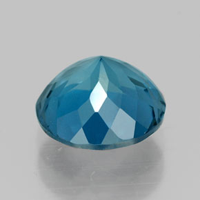 Topaze bleue naturelle coupe roude, 2,40 ct, VVS