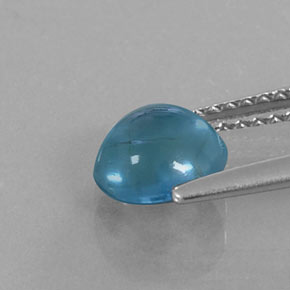 Topaze bleue naturelle coupe roude, 1,49 ct, transparent