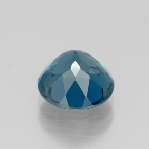 Topaze bleue naturelle coupe roude, 2,25 ct, VVS-VS
