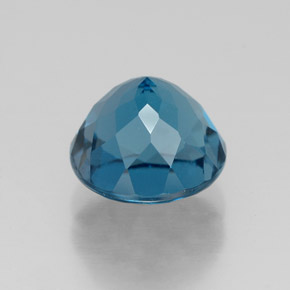 Topaze bleue naturelle coupe roude, 2,99 ct, VVS-VS