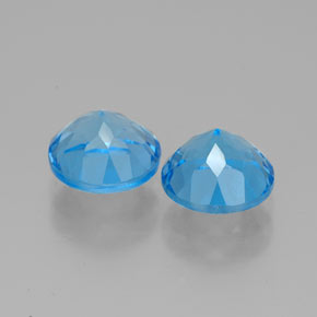 Achetez naturel ct bleue topaze gems, coupe roude, en provenance brésil chez gemselect. en stock, livraison internationale!
