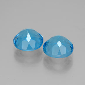 Achetez naturel ct bleue topaze gems, coupe roude, en provenance brésil chez gemselect. en stock, livraison internationale!