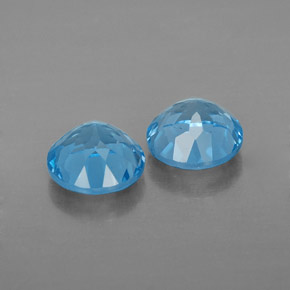 Achetez naturel ct bleue topaze gems, coupe roude, en provenance brésil chez gemselect. en stock, livraison internationale!