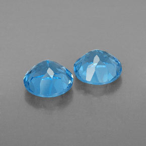 Achetez naturel ct bleue topaze gems, coupe roude, en provenance brésil chez gemselect. en stock, livraison internationale!