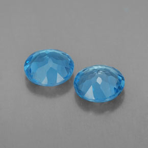 Achetez naturel ct bleue topaze gems, coupe roude, en provenance brésil chez gemselect. en stock, livraison internationale!