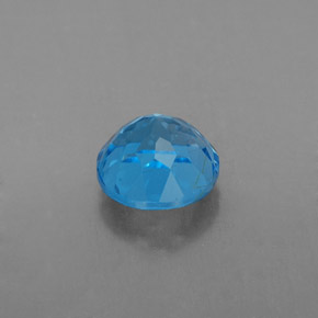 Topaze bleue naturelle coupe roude, 1,83 ct, VS