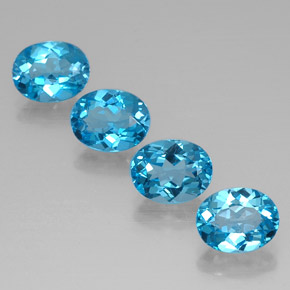 Achetez naturel ct bleue topaze gems, coupe ovale, en provenance brésil chez gemselect. en stock, livraison internationale!