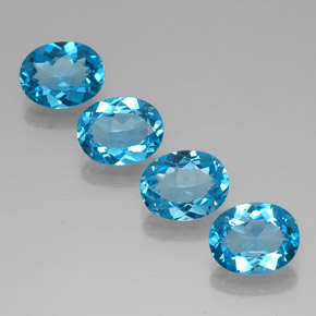 Achetez naturel ct bleue topaze gems, coupe ovale, en provenance brésil chez gemselect. en stock, livraison internationale!