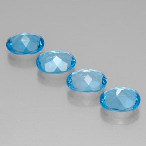 Achetez naturel ct bleue topaze gems, coupe ovale, en provenance brésil chez gemselect. en stock, livraison internationale!