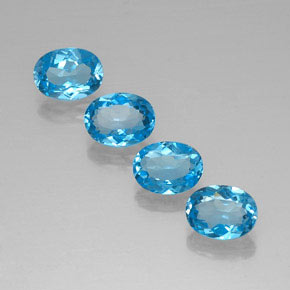Achetez naturel ct bleue topaze gems, coupe ovale, en provenance brésil chez gemselect. en stock, livraison internationale!