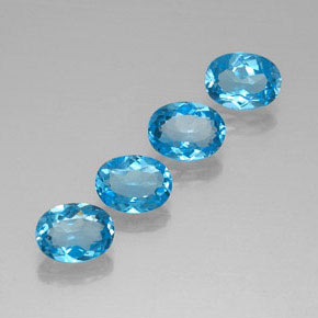 Achetez naturel ct bleue topaze gems, coupe ovale, en provenance brésil chez gemselect. en stock, livraison internationale!