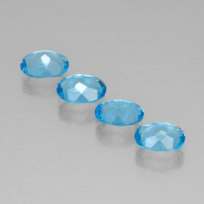 Achetez naturel ct bleue topaze gems, coupe ovale, en provenance brésil chez gemselect. en stock, livraison internationale!
