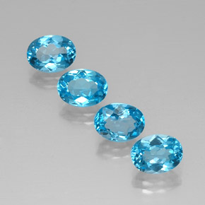 Achetez naturel ct bleue topaze gems, coupe ovale, en provenance brésil chez gemselect. en stock, livraison internationale!
